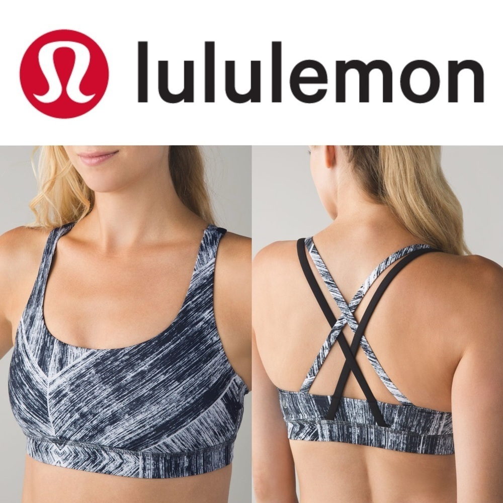 Lululemon Energy Bra
Heat Wave White Black / Black

#116